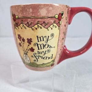 Lang Company Coffee_Mug " My Mom, My Friend" 3-1/2" Tall 13 Ounces